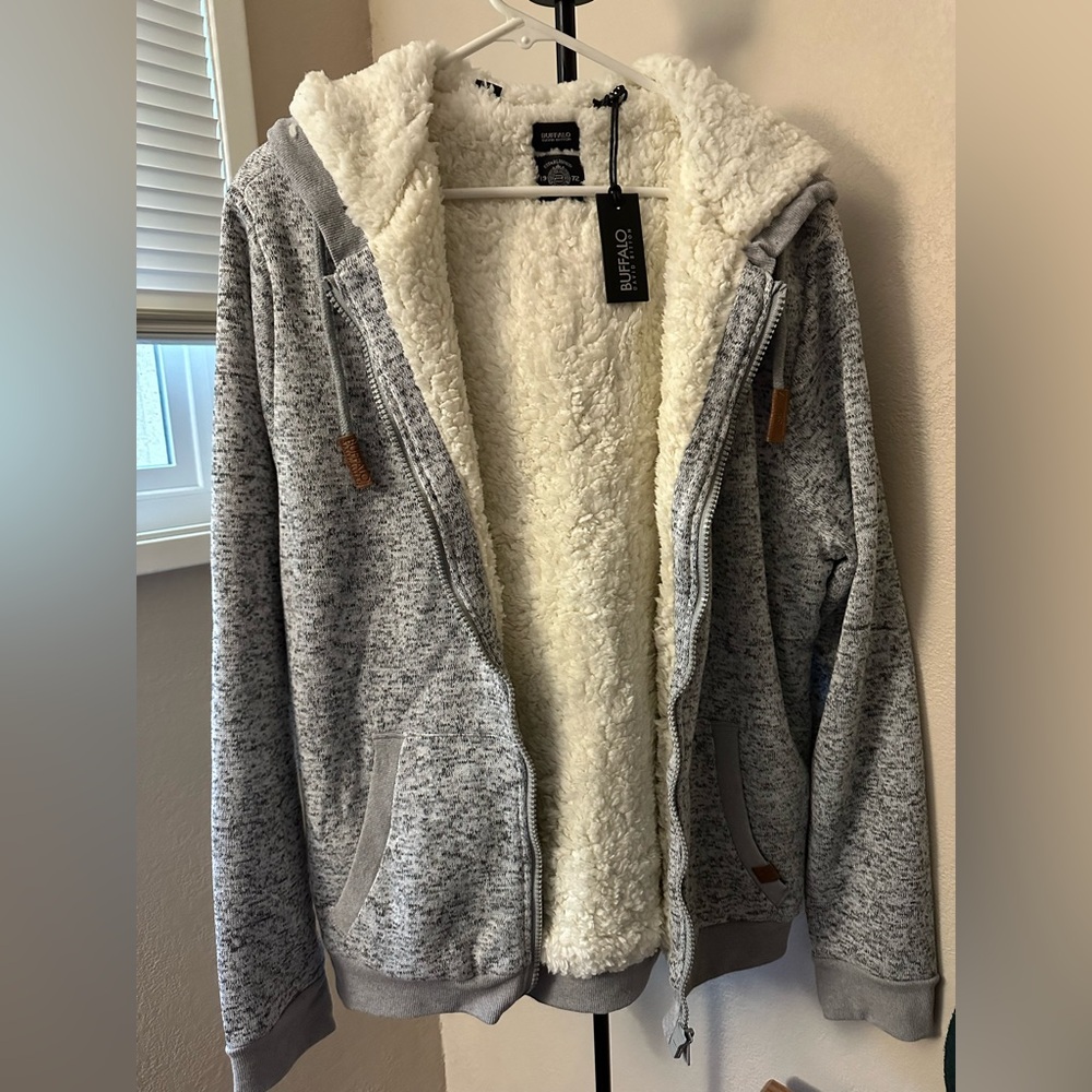 Buffalo Gray Sherpa-Lined Women's Jacket